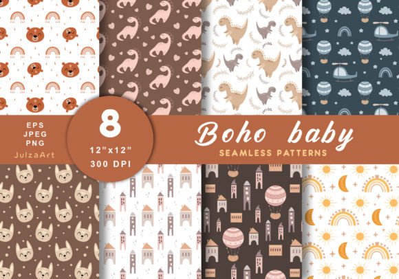 Download Boho Baby Seamless Pattern - Premium Resources